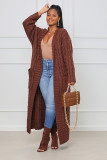 Winter Knit Twist Cardigan Sweater