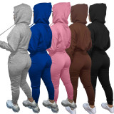 Women Set 2 Piece Jogging Outfits Long Sleeve Hoodie Sweatshirt Sweatpants Tracksuit