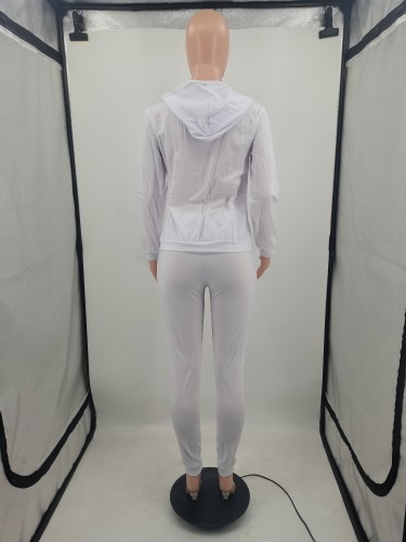Amazon Fall/Winter Fashion Twill Embroidered Hoodie Sweatshirt Two Piece Set