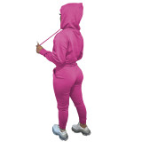 Womens 2 Pieces Joggers Outfits Long Sleeve Hoodie Sweatshirt and Skinny Pants Sports Sets