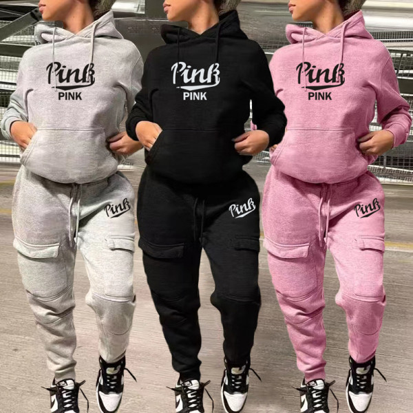 Women Clothing 2 Two Piece SET Fall Tracksuit Long Sleeve Sweatsuit And Pant Sport Sets