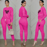 Winter Printed Womens 2 Two Piece Sets Tracksuit Stacked Matching Sets