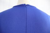 Sequin Embroidered Round Neck Sleeveless Sheer Sexy Midi Dress