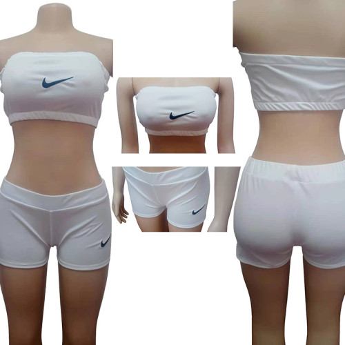 Fashion Hot Sale Beach Set Letter Embroidery 2pcs Set