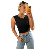 Solid Color Fashion Sports Sleeveless Vest Tops