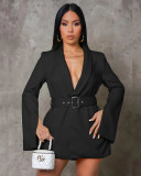 Fashion Boutique Branded Casual Air Layer Office Dress (With Belt)