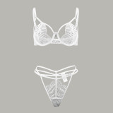 Valentine Mesh See Through Thong Sexy Lingerie Set