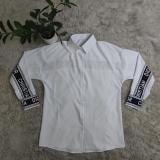 Ladies Loose Casual Printed Long Sleeve Lapel Shirt
