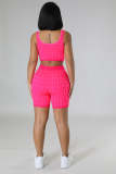 Casual Printed Slim Sports Sleeveless Fashion Short Set