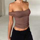 Sexy Solid Color Strapless Tube Top