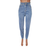 Fashion Jeans Bandage Slimming Denim Women's Trousers