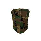 Camouflage Zip Wrap Bandeau Top