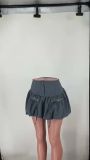 Solid Zip Mini Tutu Skirt