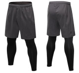 Men's Compression Pants 2-Pack for Fitness, Running, and Training - Amazon Casual Elastic Quick-Dry Long Tights