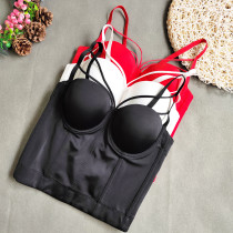 Fashion Mesh Push Up Bralet Women S Corset Bustier Bra Night Club Party Long Sexy Cropped Top Vest