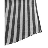 Men's Stripe Linen & Cotton Short Sleeve Shirt