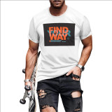 Custom-made T-shirts Short Sleeve Men's Round Neck Printed Large Size Tops
