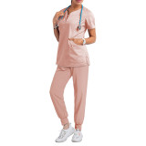 Stomatological dentist surgical gown split hand washing Elastic Quick-drying hospital nurse clothes two pieces