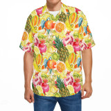 High Quality Custom Pattern Plus Size 2023 Short Sleeve Men's Shirts