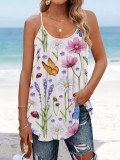 Summer Tank Tops for Women Spaghetti Strap Camisole Loose Fit Casual Sleeveless