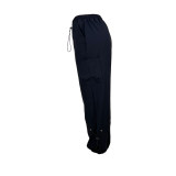 Womens Cargo Pants Drawstring Elastic Waist Baggy Fit Pants Y2K Parachute Pants with Multiple Pockets