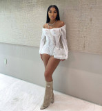 Sexy Long Sleeve Hollow Backless One Piece Rompers
