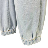 Slim Multi-pocket Jeans Stretch Elasticated Cuffs