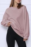 Womens Oversized Sweatshirts Fleece Crew Neck Pullover Sweaters Casual Comfy Fall Fashion Outfits Clothes 2023