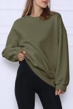 Womens Oversized Sweatshirts Fleece Crew Neck Pullover Sweaters Casual Comfy Fall Fashion Outfits Clothes 2023