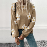 Autumn/Winter Women's Long Sleeve Jacquard Sweater