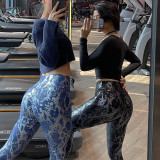 Elastic Bronzing Women's High Waist Sports Leggings Butt Lifting Gym Fitness Running Yoga Pants