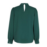Solid Color Long Sleeve Pullover Shirt