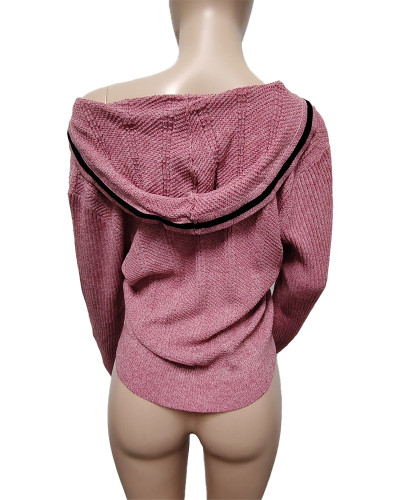 Casual Irregular Knitted Long Sleeve Loose Single-breasted Sweater Cardigan