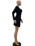 Casual High Waist Buttons Irregular Short A-line Skirt