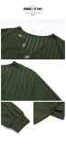 2023 Comfy Soft Long Sleeve Casual V Neck Knit Shirt