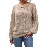 Women's Jumpers Pullover Long Sleeve Knit Sweater for Fall and Winter Sale