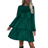 Dark Green Velvet Party Dresses
