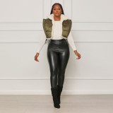 Can’t Forget Sherpa Lined Crop Vest