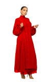 Hot Style Winter Long Sleeve Mesh Turtleneck Knitted Long Dresses
