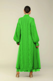 Hot Style Winter Long Sleeve Mesh Turtleneck Knitted Long Dresses