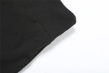 Fall Casual 3 Pcs Sets Solid Backless Sexy Tank Top Long Sleeve Shawl Pants Set