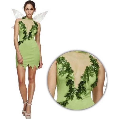 Adult Ladies Fever Sexy Magical Enchanted Fairy Fancy Dress Costume with Wings