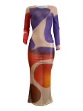 Women's Eclipse Mesh Bodycon Maxi Dress