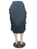 Women's Mid-Calf Pleated Skirt