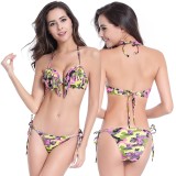 Colorful Tassel Girls Bikini Soft Swimwear Open Sexy Women Bikini Sexy