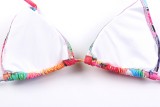 Scoop Bikini Top Scrunch Bikini Bottoms Halter Lace Up Bikini Set