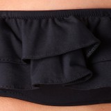 Brand Flounce Bandeau Bikini Top Removable Halter Low Waist Bikini Set