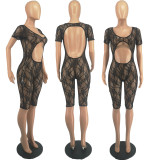 Sexy See Through Nightclub Cut-out Mesh Teddies Bodysuit