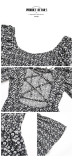 Floral Lace-Up Off-Shoulder Midi Dress