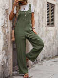 Women's Overalls Sleeveless Adjustable Straps Jumpsuits with Pockets